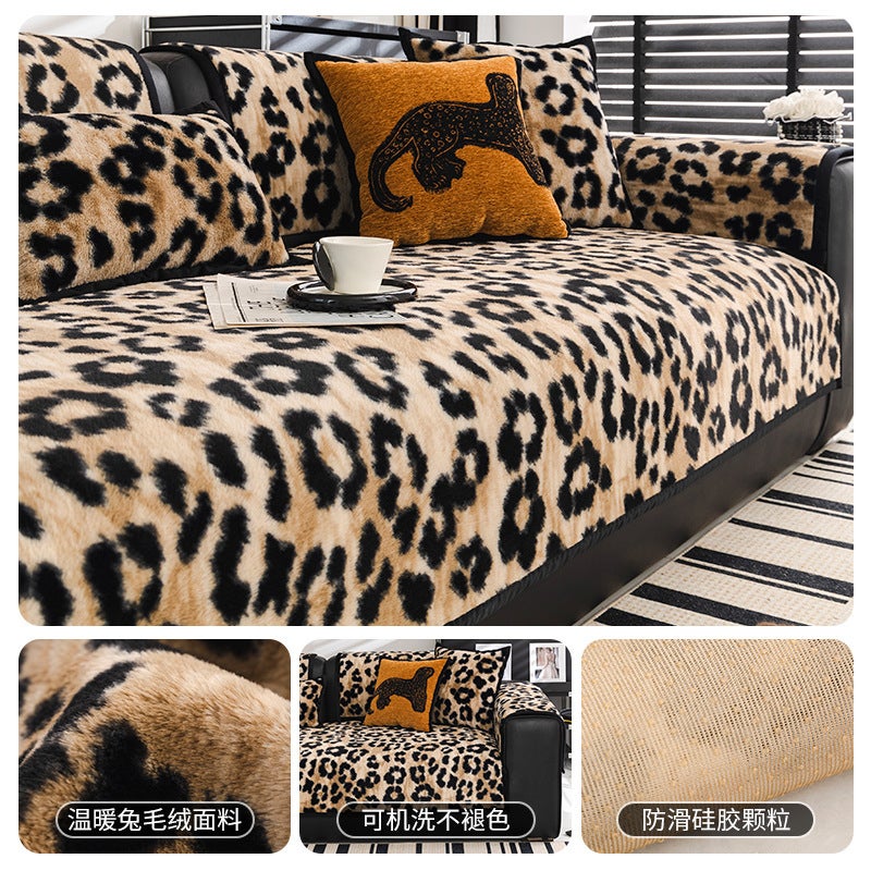 Winter Plush Sofa Cushion European Style Modern Accessible Luxury High-End Thickeneded Warm Anti-Slip Sofa Cushion - Image 1