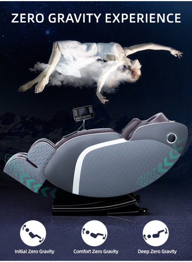 آه آه كرسي تدليك ذكي بتحكم صوتي من بتلر، مُريح لكامل الجسم، مزود بآلية ذكاء اصطناعي من الجيل السادس، وعلاج حراري رباعي الأبعاد بانعدام الجاذبية، و20 وضعًا تلقائيًا - مكبر صوت بلوتوث، وكشط ببكرة قدم، ومتوافق مع جهاز تدليك كرسي المكتب (نسخة مُحسّنة). - Image 4