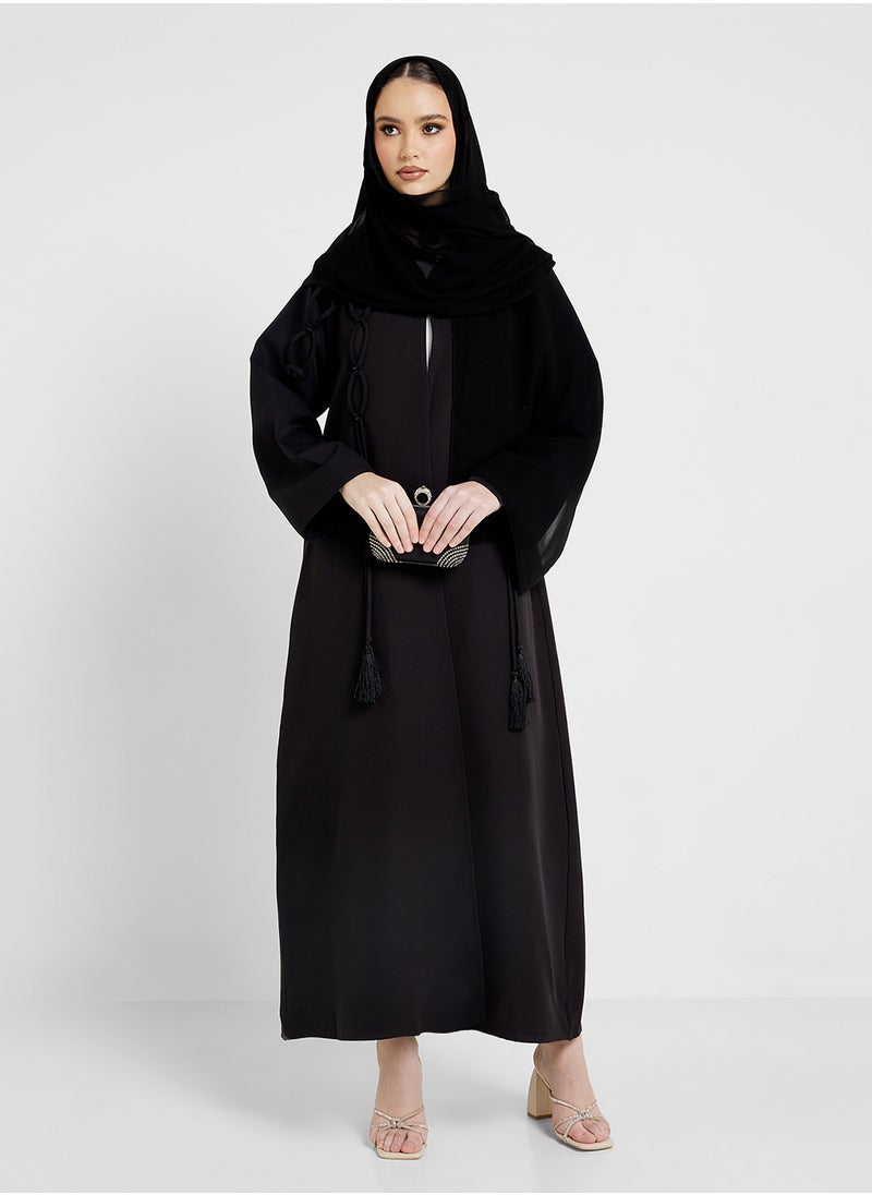 V-Neck Flared Sleeve Black Abaya - pzsku/ZA135EF154CCE28F9A608Z/45/_/1740162006/1cbf199b-b146-47b1-a751-2ff9cb2d23c7