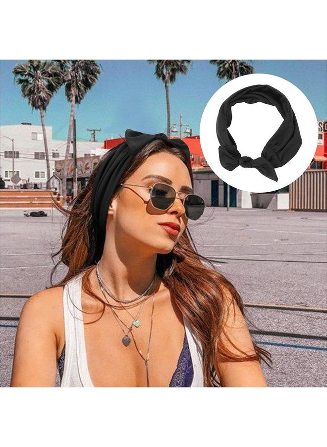 DRESHOW 6 Pcs Adjustable Headbands For Women Knotted Headbands Elastic Nonslip Fashion Hair Bands For Workout Sports Running Yoga - Image 3