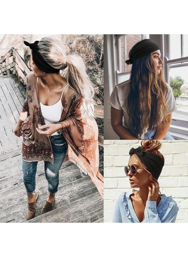 DRESHOW 6 Pcs Adjustable Headbands For Women Knotted Headbands Elastic Nonslip Fashion Hair Bands For Workout Sports Running Yoga - Image 5