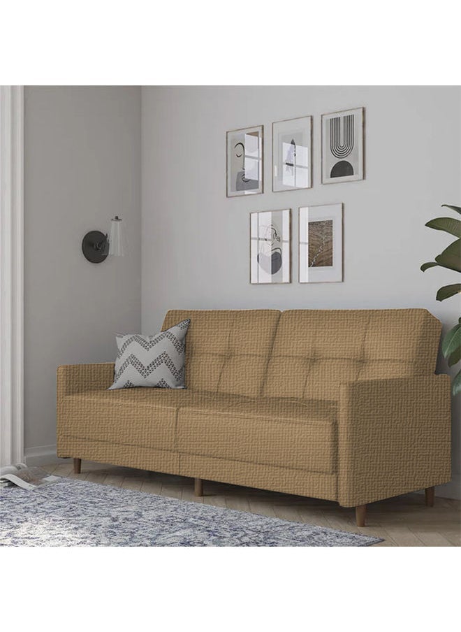 Soufa Dibaj Odessa | 2-Seater Sofa Upholstered In Velvet 193x85x86 cm  - Beige - Image 2