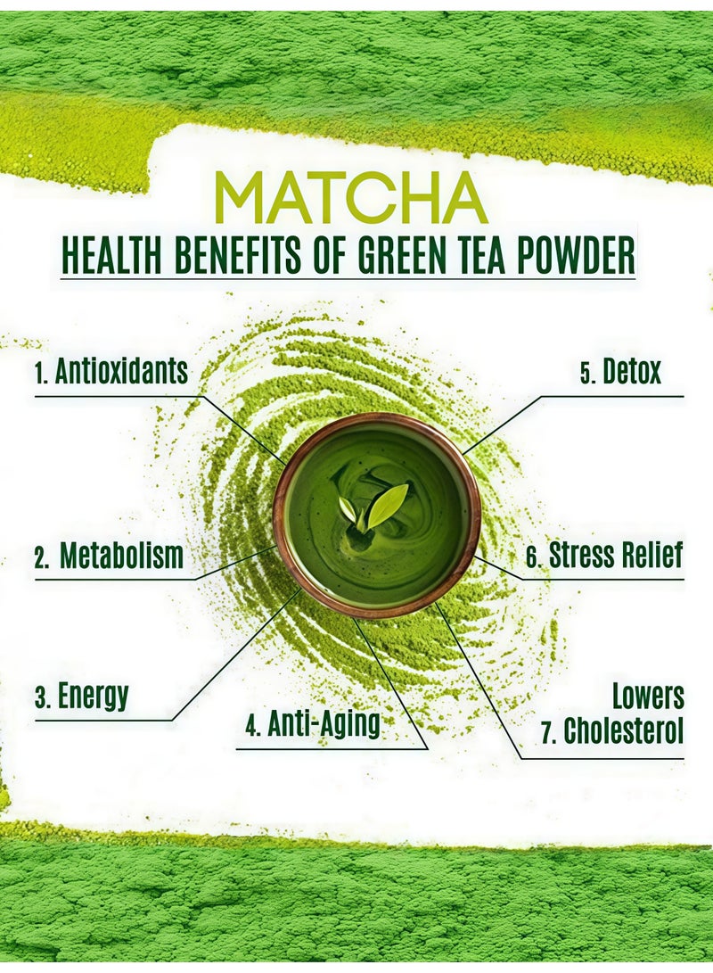 MATCHA Premium Organic Japanese Matcha Green Tea Powder 100g Natural Energy Boost - Image 5