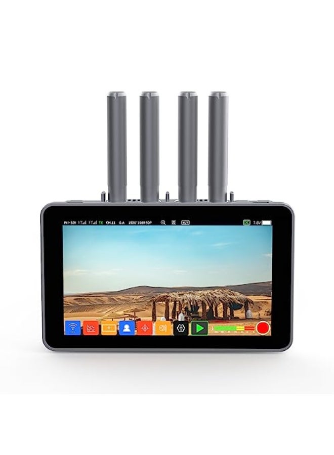 SHIMBOL Shimbal ZOO600MS Dual Band 1000ft 5.5" Wireless Recording Monitor, 3D LUT HDMI 3G-SDI Low Latency 2000nits HDR Video Recording and Playback - Image 1