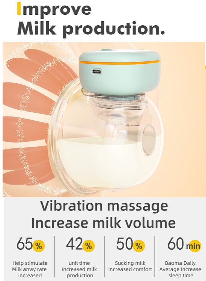 Chixing Hands-Free Wearable Electric Breast Pump With LCD Display, 9 Levels And 3 Rechargeable Modes And Massage Mode - Image 3