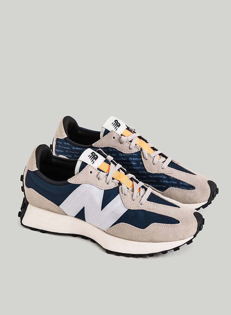 New Balance NB 327 Classic Style Sport Shoes Unisex White Blue - Image 2