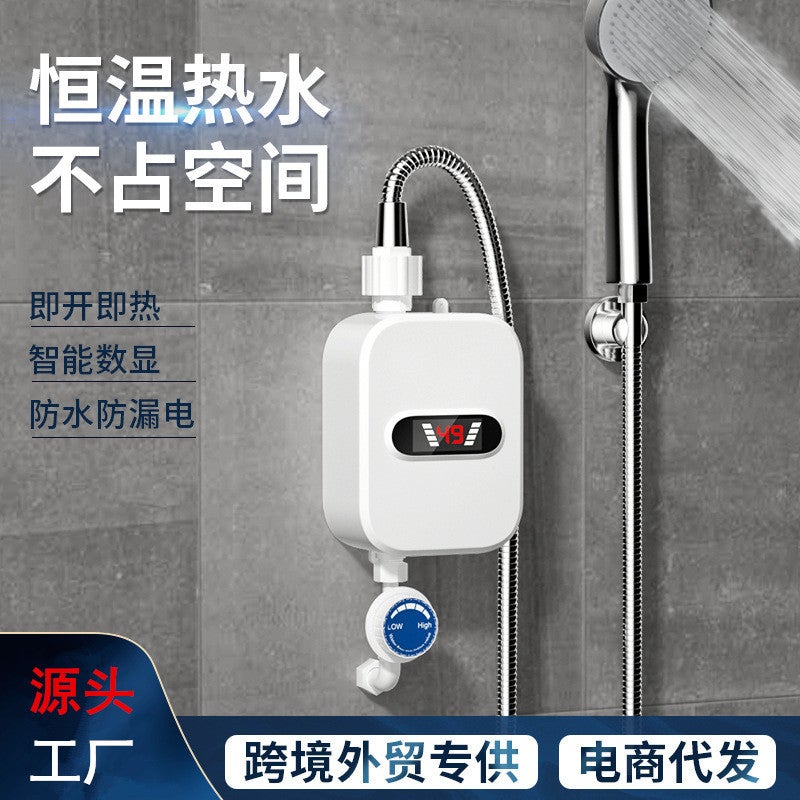 Home Kitchen Bathroom Instant Electric Water Heater Bathroom And Cold Digital Display Three-Second Fast Heating Small Kitchen Treasure - Image 2
