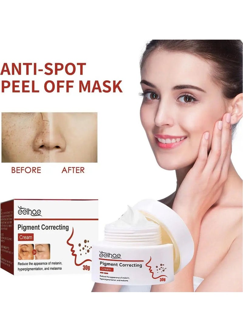 EELHOE Pigment Correcting Cream Strong Whitening Face Cream Melasma Lightening For Dark Skin Even Skin Tone Decomposition Of - Image 1