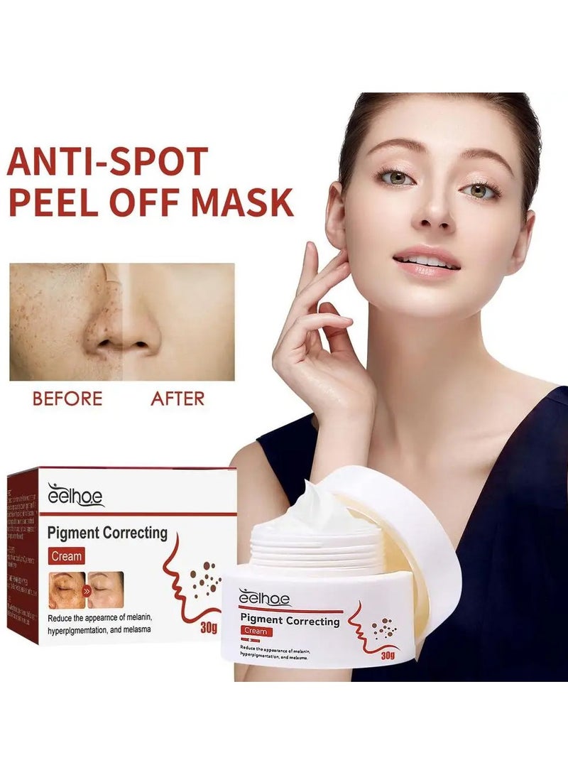 EELHOE Pigment Correcting Cream Strong Whitening Face Cream Melasma Lightening For Dark Skin Even Skin Tone Decomposition Of - Image 3