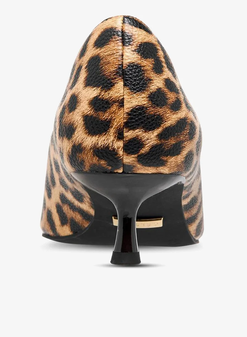 Celeste BROWN Women's Slip-On Pumps with Kitten Heels for Women | Best Price UAE