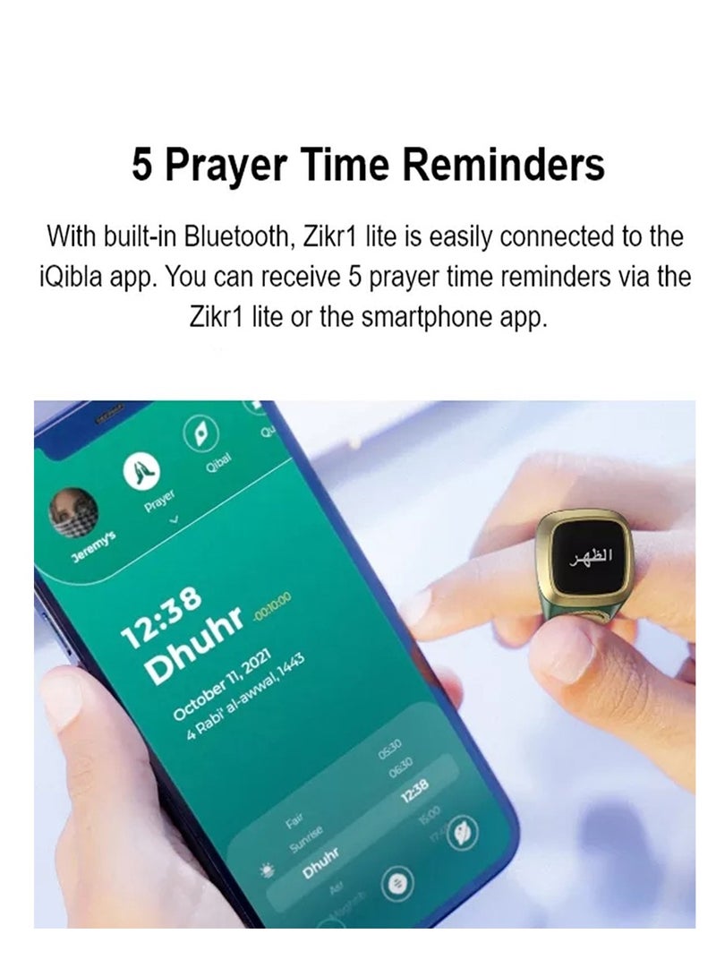 Smart Tasbih Zikr Ring Counter  Electronic Digital Counter Tasbeeh Smart Ring - Image 3