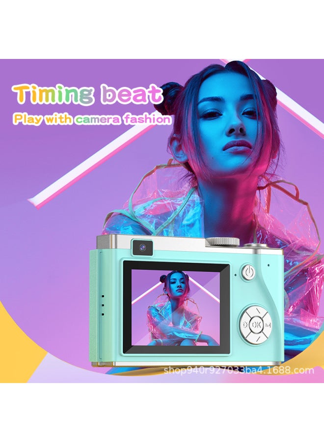 Generic CCD Style Retro 4K HD Portable Camera Student Digital Camera Children's Day Gift-Body Color:Pink  - Image 4