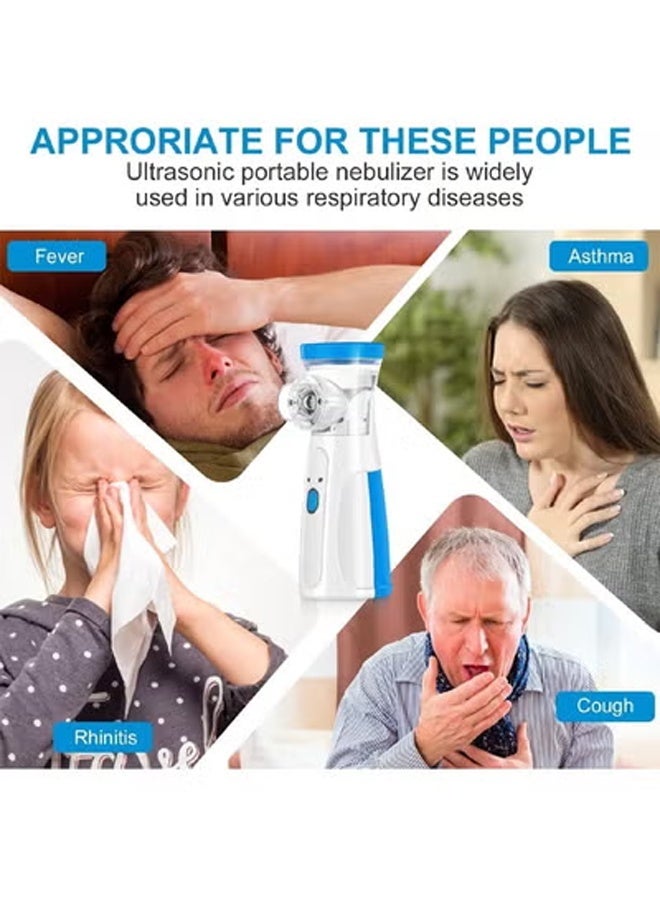 Portable Mesh Nebulizer Machine – Rechargeable Handheld Inhaler for Adults & Kids - Image 2