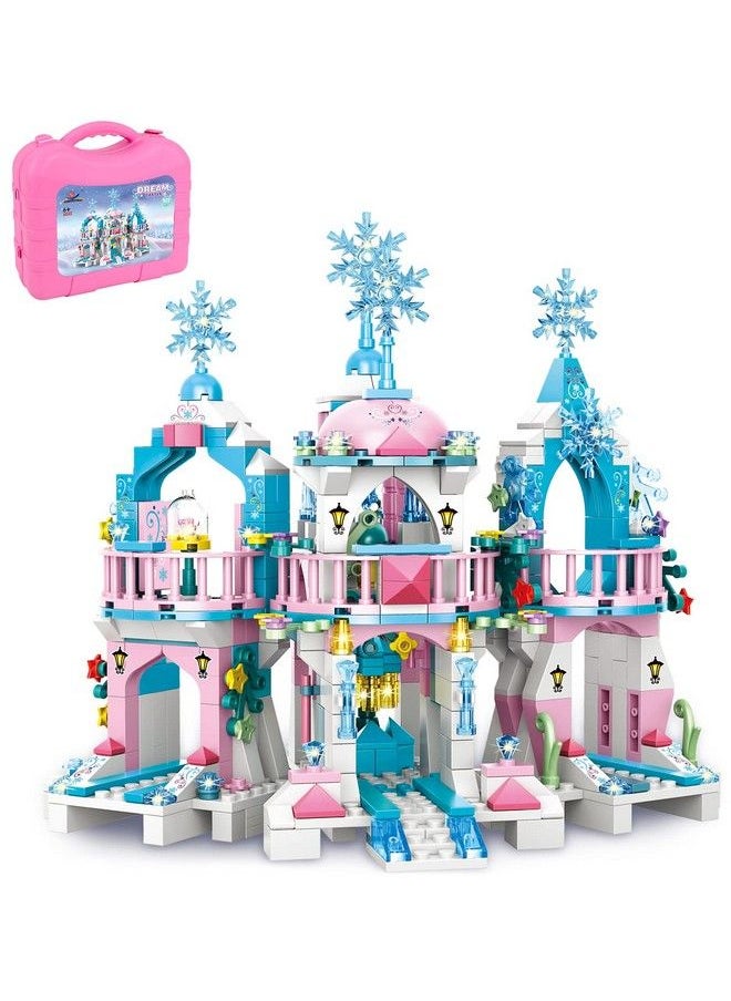 EP EXERCISE N PLAY Friends Frozen Castle Building Kit Princess Magical Ice Palace Creative Toy Set For Girls 612 Best Learning And Roleplay Stem Construction Toy Gifts With Storage Box For Kids (522 Pieces)  - Image 1