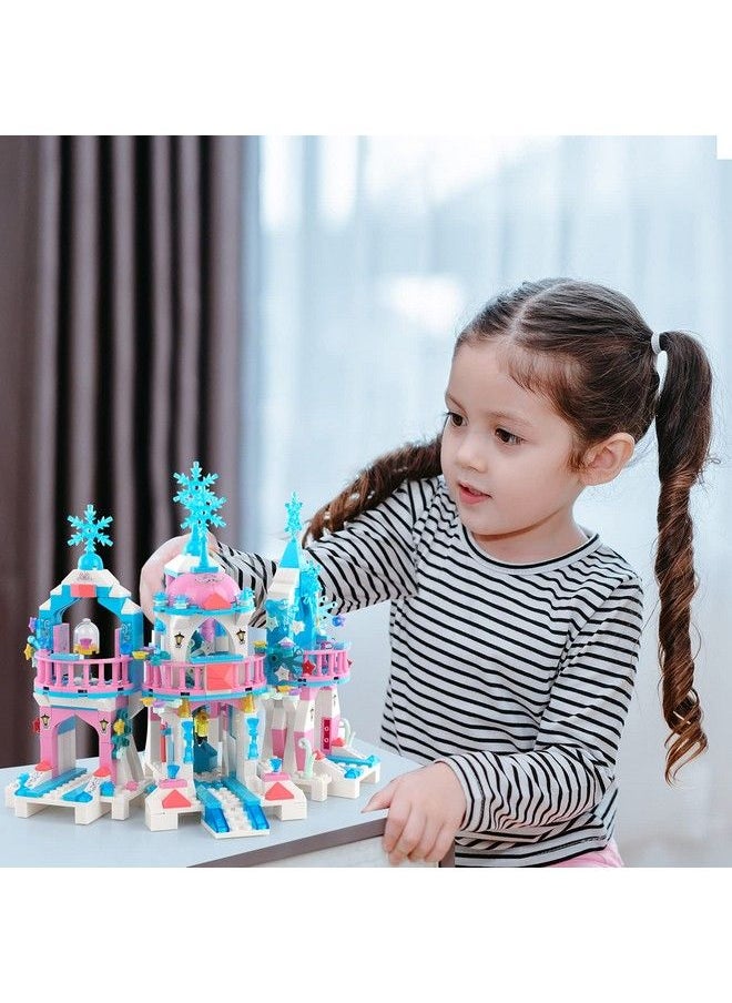 EP EXERCISE N PLAY Friends Frozen Castle Building Kit Princess Magical Ice Palace Creative Toy Set For Girls 612 Best Learning And Roleplay Stem Construction Toy Gifts With Storage Box For Kids (522 Pieces)  - Image 4