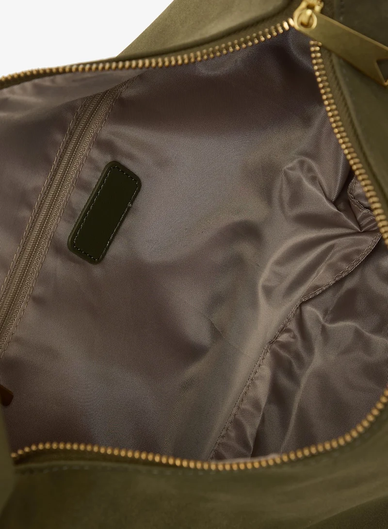 Ella Green suede slouch shoulder bag with bead detailing for Women | Best Price UAE