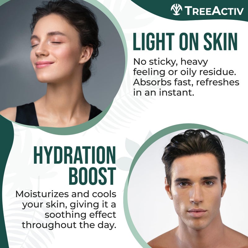 TreeActiv Acne Face Spray, 4 fl oz Facial Spray with Witch Hazel, Salicylic Acid for Acne Prone and Oily Skin, for Hormonal, Severe Cystic Acne, Skin Clearing Toner, 1000 Sprays - Image 4