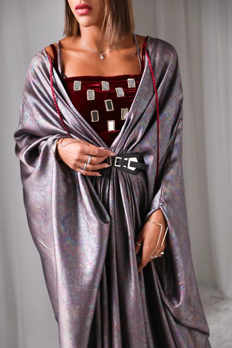إكستاسي Shimmer Kaftan set