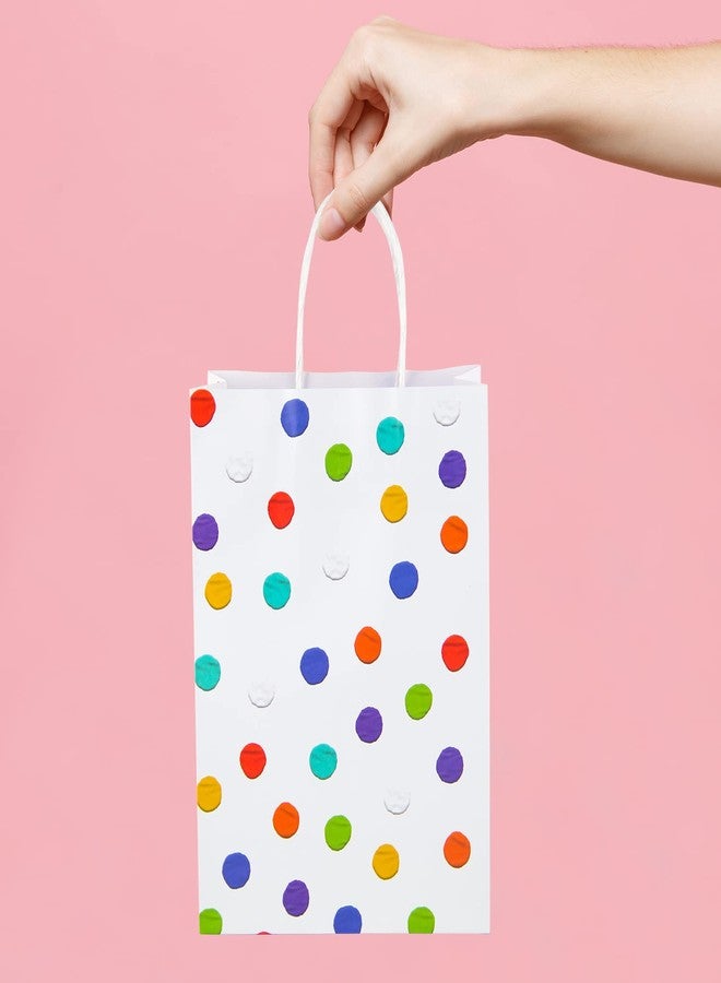 BLEWINDZ 32Pcs Rainbow Small Gift Bags Bulk with 32Pcs Tissue Paper - Colorful Polka Dots Goodie Bags with Handles for Party Favors, Kids Birthday, Baby Shower, Wedding, shoppings - Image 5