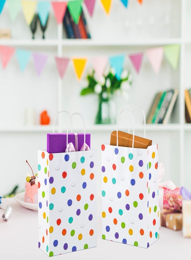BLEWINDZ 32Pcs Rainbow Small Gift Bags Bulk with 32Pcs Tissue Paper - Colorful Polka Dots Goodie Bags with Handles for Party Favors, Kids Birthday, Baby Shower, Wedding, shoppings - Image 4