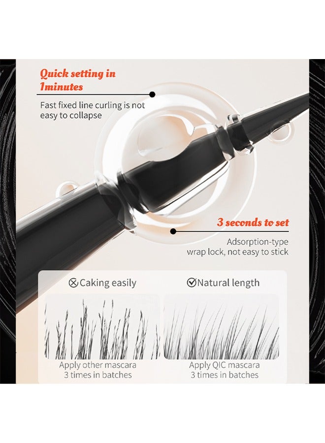 QIC High-heeled Shoes Mascara-More Curly Eyelash Effect, Waterproof and Sweat Resistant, Long-Lasting Makeup - Image 4