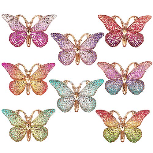 DIYstore 40 Pcs Colorful Butterfly Charms & Pendants Jewelry Kit - Enamel for Earrings, Bracelets, Necklace, DIY Phone Case & Hair Clip Craft - Image 1
