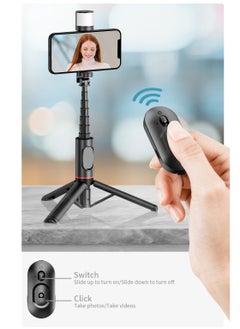 Milatech Selfie Tripod Stick with Light, Phone Holder Lightweight Tripod Stand, Remote Control Stable Stand Extendable Tripod Camera Phone Holder for Tiktok Vlog Youtuber Video Recording  - Image 2