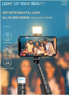 Milatech Selfie Tripod Stick with Light, Phone Holder Lightweight Tripod Stand, Remote Control Stable Stand Extendable Tripod Camera Phone Holder for Tiktok Vlog Youtuber Video Recording  - Image 3