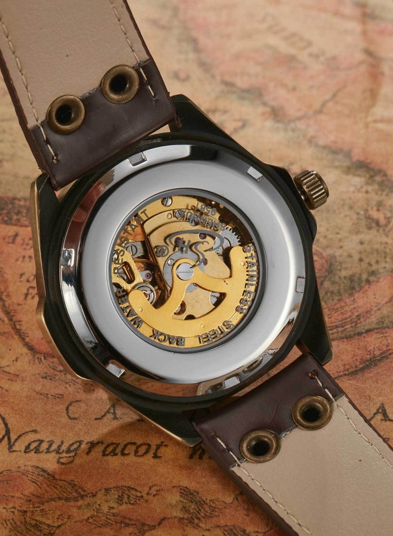 Shenhua Watches for Men Watch Leather Strap Luxury Luminous Water Resistant Automatic Mechanical Wristwatch - Image 2