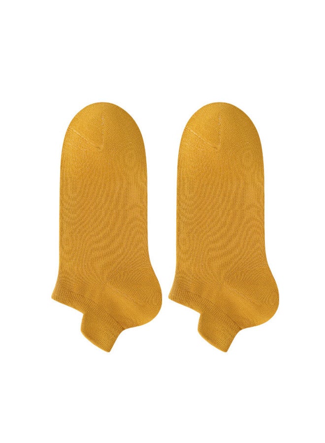Yuzhaolin Men's Socks, 100% Pure Cotton Short Socks, 3a Antibacterial, Odor-resistant, Anti-pilling, Extended With Ear Loops
