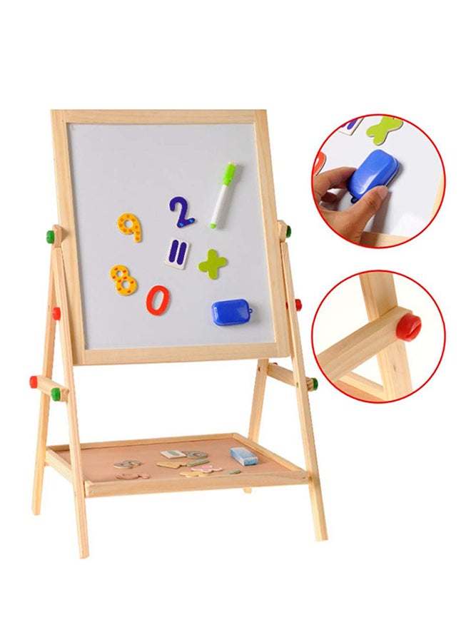Two In One Easel Learning Wooden Board Multicolour - Image 2