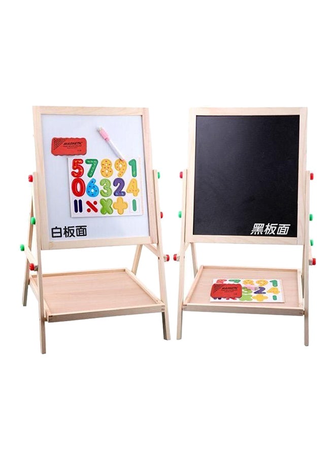 Two In One Easel Learning Wooden Board Multicolour - Image 1
