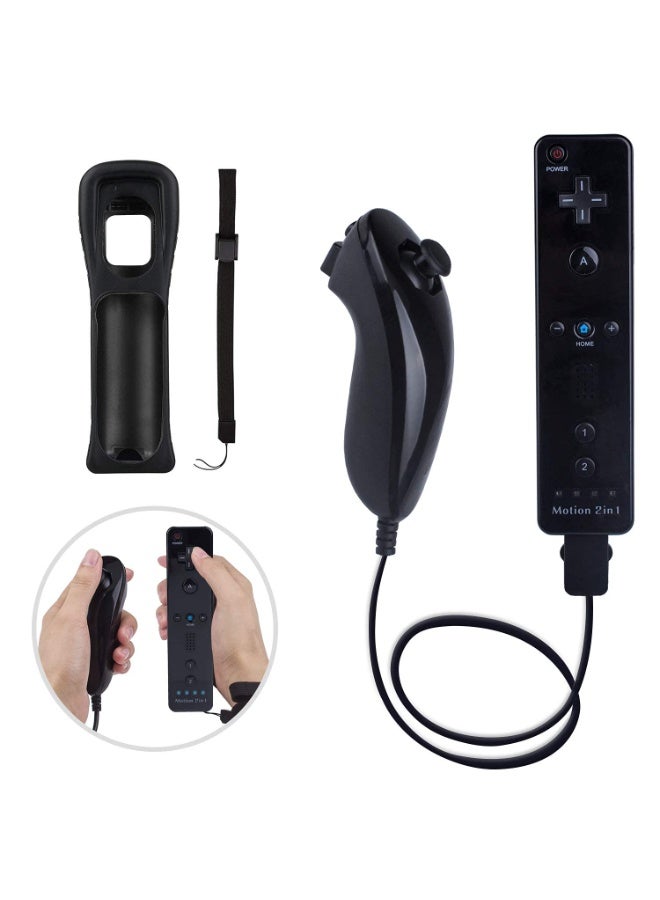 وحدات تحكم Motion Plus Wii 2Packs مع Nunchucks ، وحدات تحكم Wii عن بعد متوافقة مع Wii و Wii U مع Motion Plus المدمج - Image 3