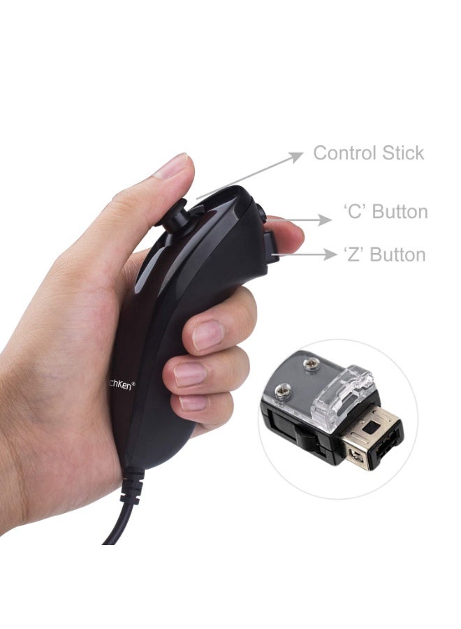 وحدات تحكم Motion Plus Wii 2Packs مع Nunchucks ، وحدات تحكم Wii عن بعد متوافقة مع Wii و Wii U مع Motion Plus المدمج - Image 5