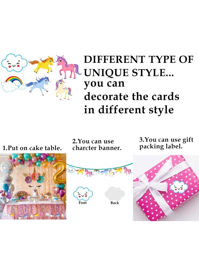 Party Propz - Party Propz Unicorn Theme Birthday Decorations Kit - 53Pcs For Happy Birthday Decoration | Birthday Theme Decoration For Girls | Unicorn Birthday Decorations | Unicorn Birthday Decorations For Girls - Image 1
