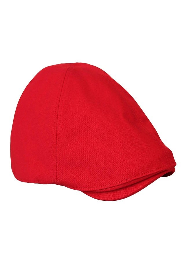 WITHMOONS Flat Cap Cabbie Hat Ivy Irish Hunting Newsboy SL31218 (Red) - Image 1