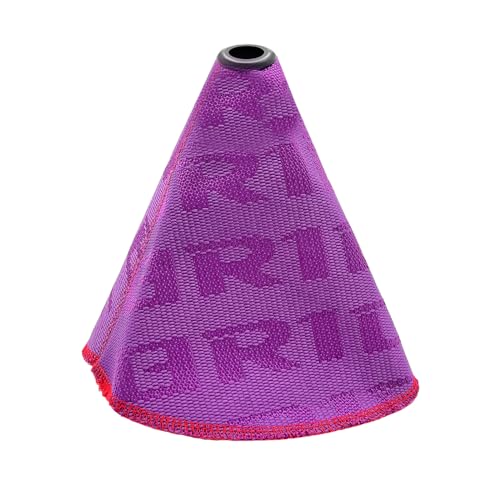 Sylvil Car Shift Knob Dust Cover Shift Boot Cover Hyper Fabric ManualAutomatic Shifter Shift Boot Cover Gear Shift Knob Cover for Protection Decor Universal Car Accessories Purple - Image 1