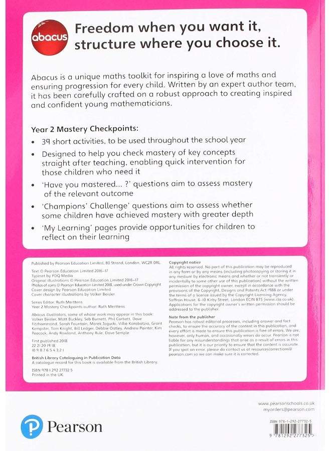 Abacus Mastery Checkpoints Workbook Year 2 / P3 - Image 2