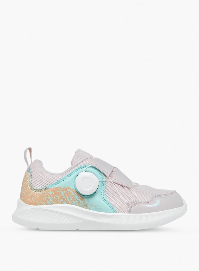 Kappa Girls' Colourblock Sports Shoes with Rotating Buckle Closure