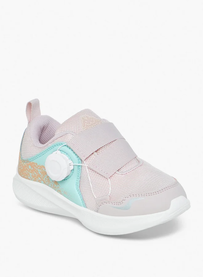 Kappa Girls' Colourblock Sports Shoes with Rotating Buckle Closure