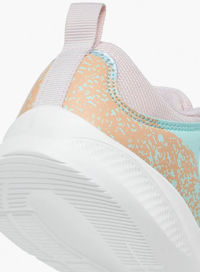Kappa Girls' Colourblock Sports Shoes with Rotating Buckle Closure