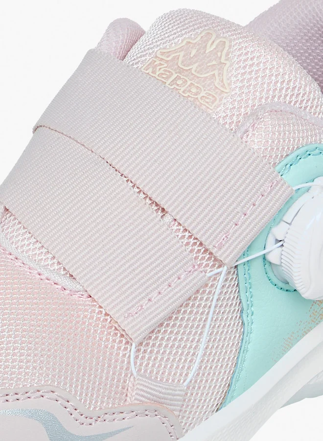 Kappa Girls' Colourblock Sports Shoes with Rotating Buckle Closure