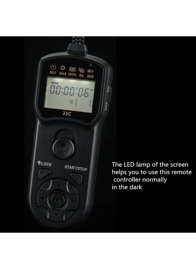 JJC - Replaces Canon RS-60E3 Timer Remote Control Shutter Release for Canon EOS R8 R50 R6 Mark II R10 R7 R6 Rp R 90D 80D 70D Rebel T8i T7 T7i T6 T6s T6i T5 SL3 M5 M6 Mark II G1X III II G3X G5X SX70 HS - Image 1