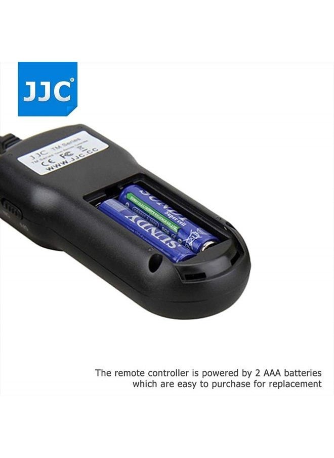 JJC - Replaces Canon RS-60E3 Timer Remote Control Shutter Release for Canon EOS R8 R50 R6 Mark II R10 R7 R6 Rp R 90D 80D 70D Rebel T8i T7 T7i T6 T6s T6i T5 SL3 M5 M6 Mark II G1X III II G3X G5X SX70 HS - Image 1