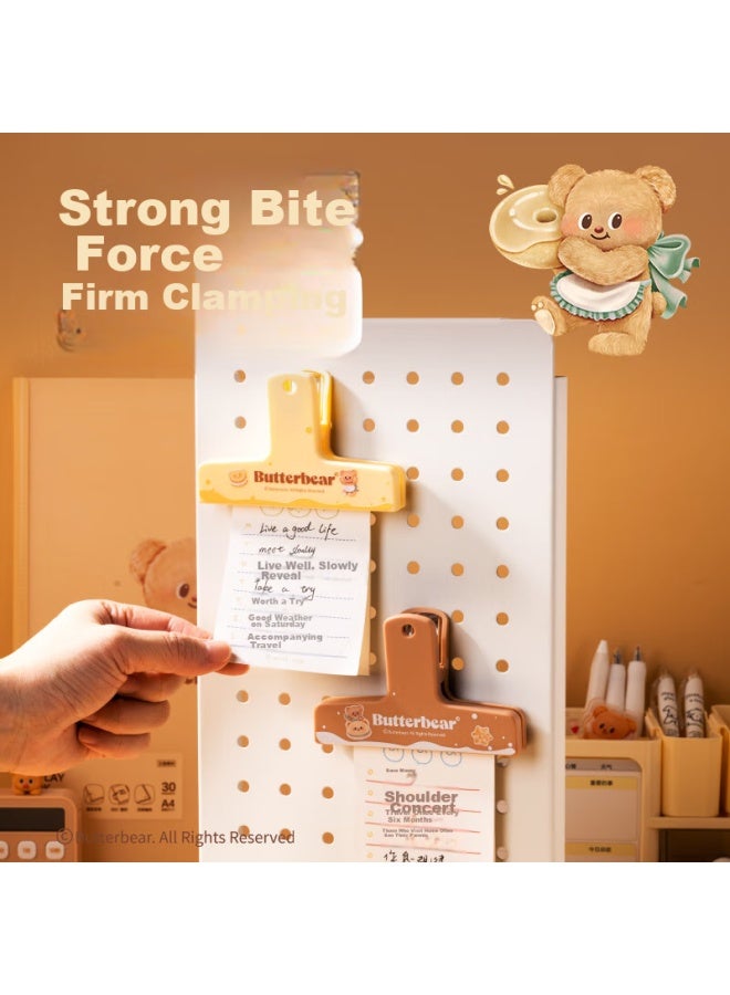 Deli Magnetic Butter Bear Planner Clip, Student Ticket Holder, File Folder Planner Clip, Storage Refrigerator Magnet, Office Supplies, Hy403 - Image 5