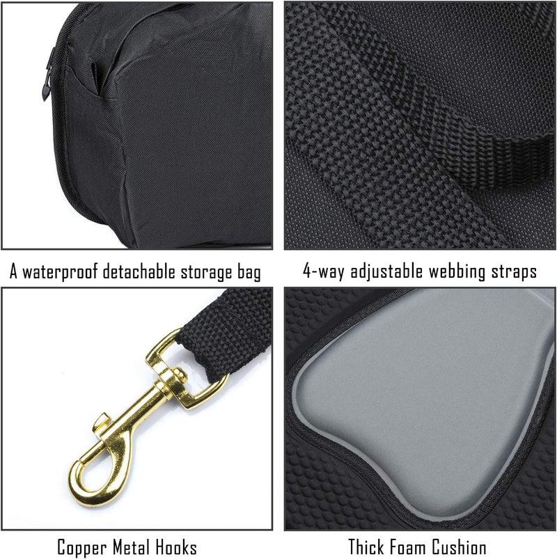 WOOWAVE Kayak Seat Padded Deluxe Paddleboard Seat Adjustable Boat Seat Cushioned Fishing Seat High Back Comfortable Backrest Support for Universal Sit - Image 5