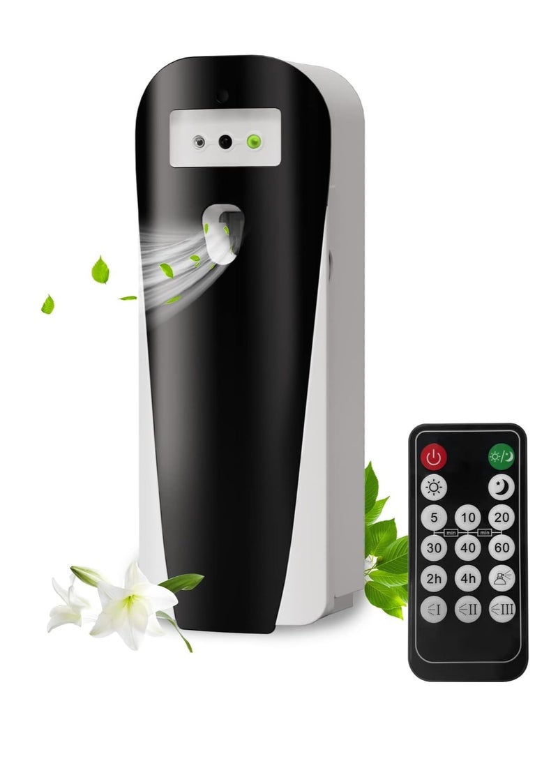 SYOSI Automatic Air Freshener Dispenser with Remote, Programmable Fragrance Dispenser, Automatic Aromatherapy Machine, Timed Fragrance Diffuser,  for Home Bathroom Hotel Toilet Office - Image 1