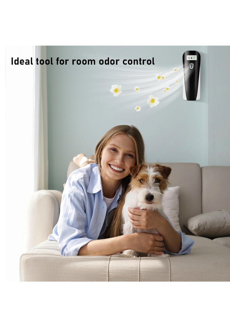 SYOSI Automatic Air Freshener Dispenser with Remote, Programmable Fragrance Dispenser, Automatic Aromatherapy Machine, Timed Fragrance Diffuser,  for Home Bathroom Hotel Toilet Office - Image 2