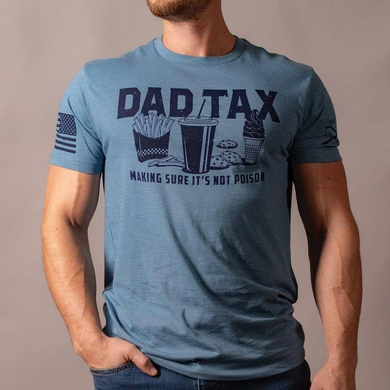 Grunt Style Dad Tax Men's T-Shirt - (Captain's Blue, Small) - Image 2