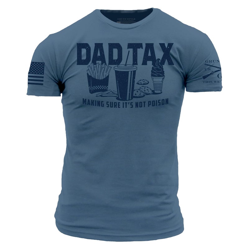 Grunt Style Dad Tax Men's T-Shirt - (Captain's Blue, Small) - Image 1
